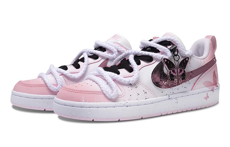 Nike Court Borough Butterfly Dreams Anti-Slip Wear-Resistant Low-Top Skateboard Shoes GS Black Pink купить в интернет-магазине Yoocart с быстрой доставкой по России.