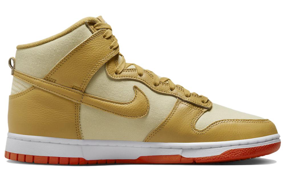 Nike Dunk High Wheat Gold Safety Orange купить в интернет-магазине Yoocart с быстрой доставкой по России.