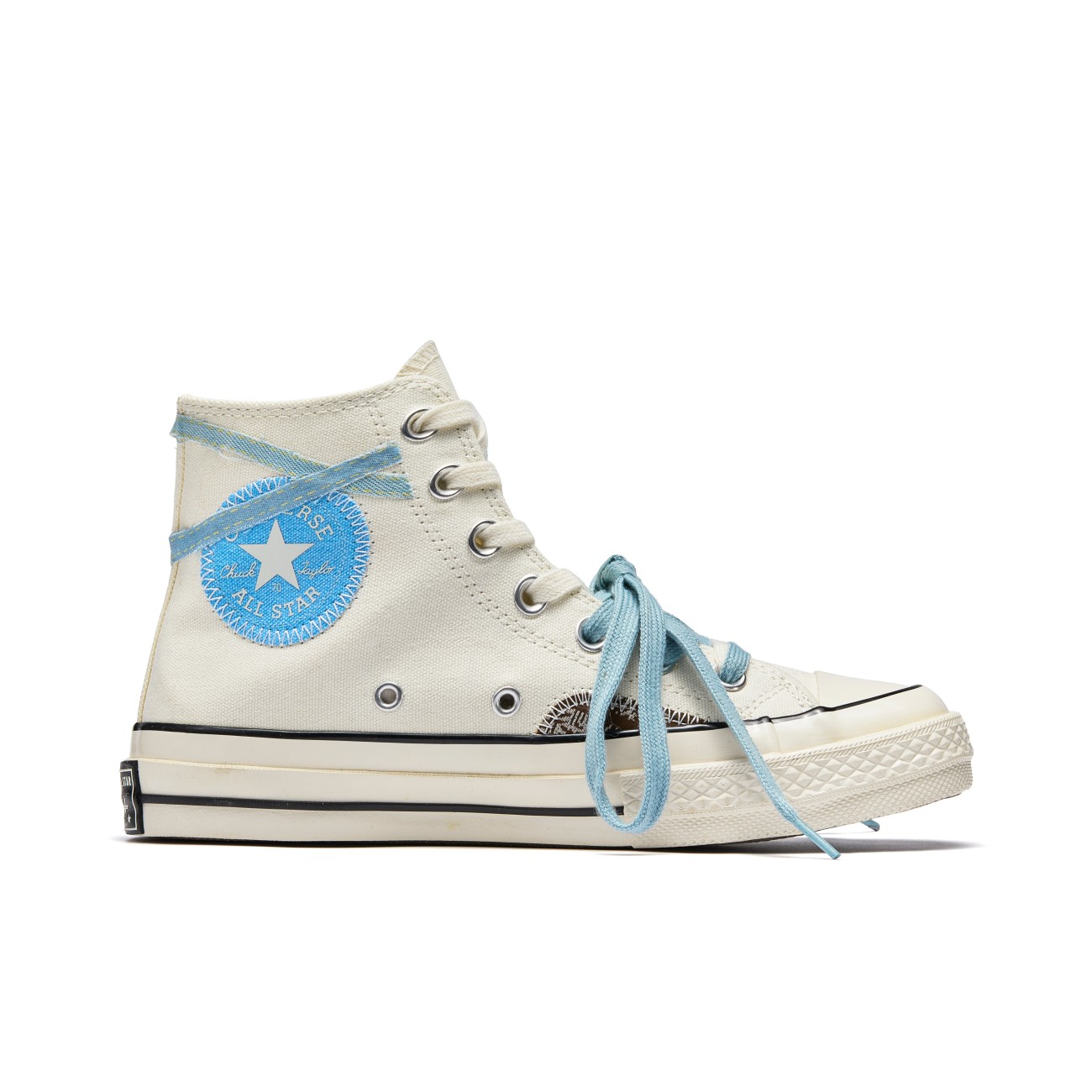 Converse Chuck 70 Freedom Panda Zilan Wear resistant And Lightweight High Top Canvas Shoes Unisex White Blue купить в интернет-магазине Yoocart с быстрой доставкой по России.