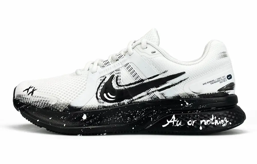 Nike Run Swift 2 Abrasion Resistant, Breathable, Lightweight Low Top Casual Running Shoes Men's Black White