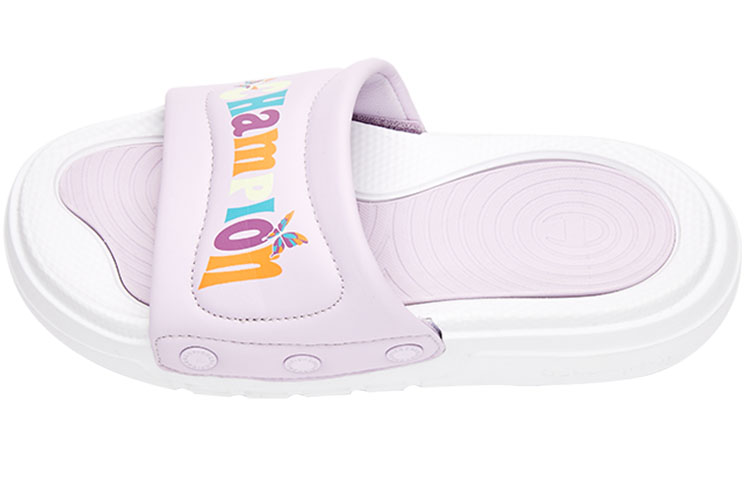 Champion Slide Switch Sports Slippers Women's White Purple