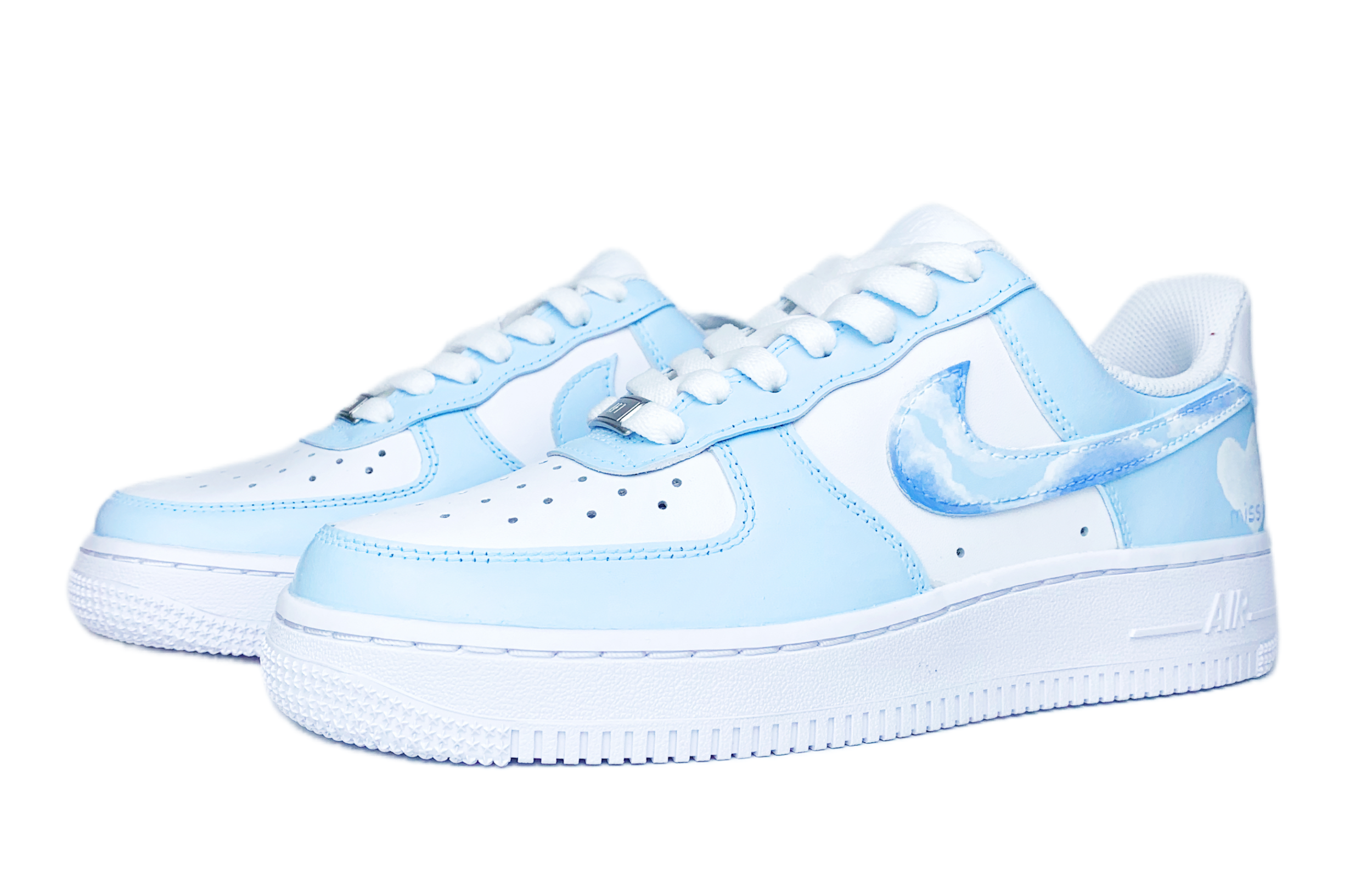 Nike Air Force 1 Low-Top Skateboard Shoes Men's Blue White купить в интернет-магазине Yoocart с быстрой доставкой по России.
