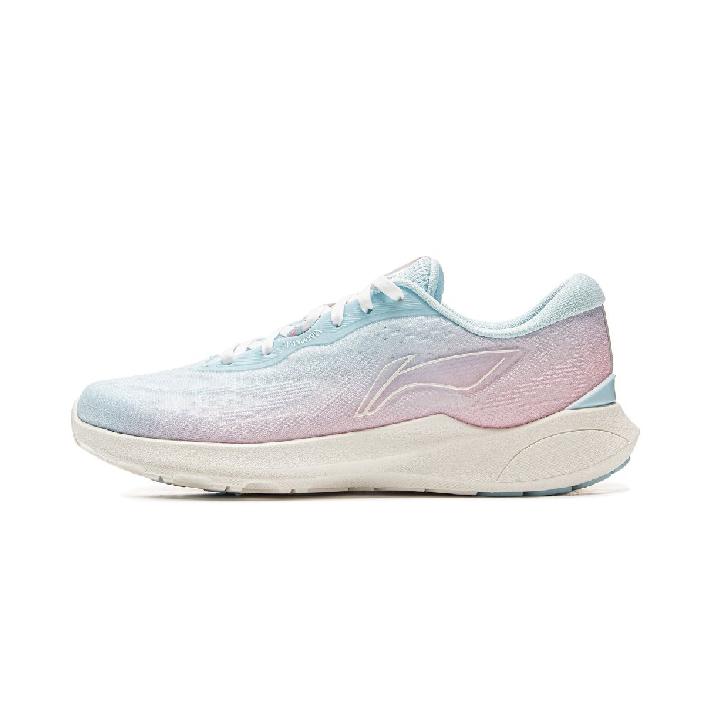 LiNing Qingyi Cushioning, Slip Resistant, Lightweight Low Top Running Shoes Women's Pink Blue