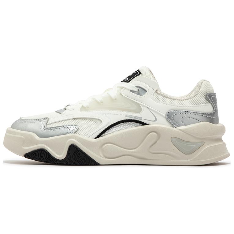 361° Anti-Slip And Wear-Resistant Breathable Low-Top Skateboard Shoes Women's White