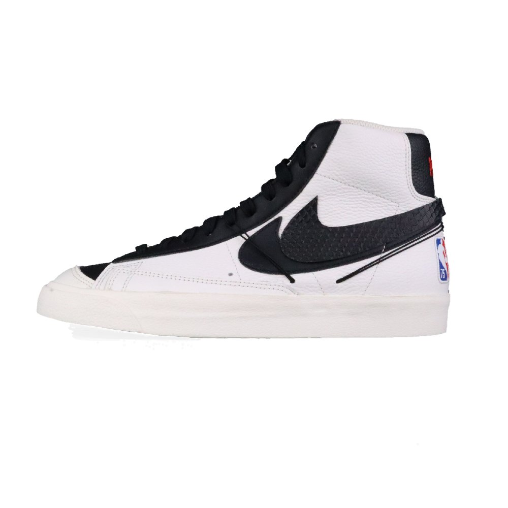 Nike Blazer Mid Anti-Slip Wear-Resistant Mid-Top Skateboard Shoes Men's Black White
