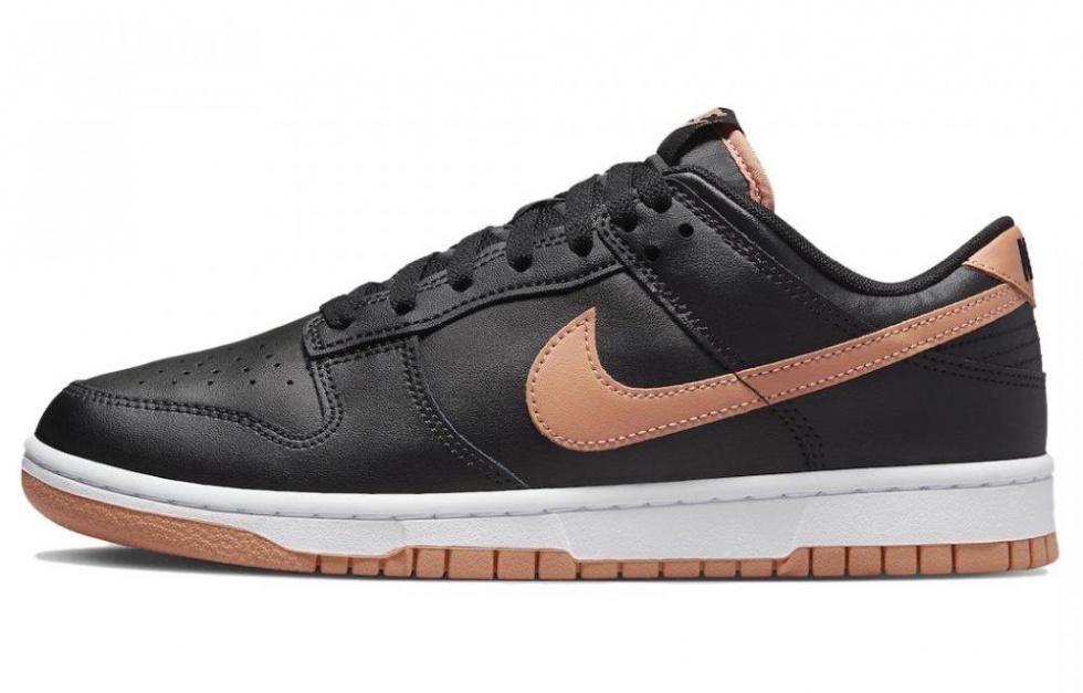 Nike Dunk Low Black Amber Brown