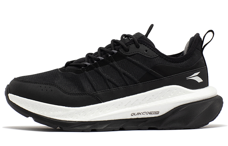 361° Fiery Rain Screen Anti-Slip Wear-Resistant Low-Top Running Shoes Men's Obsidian Black