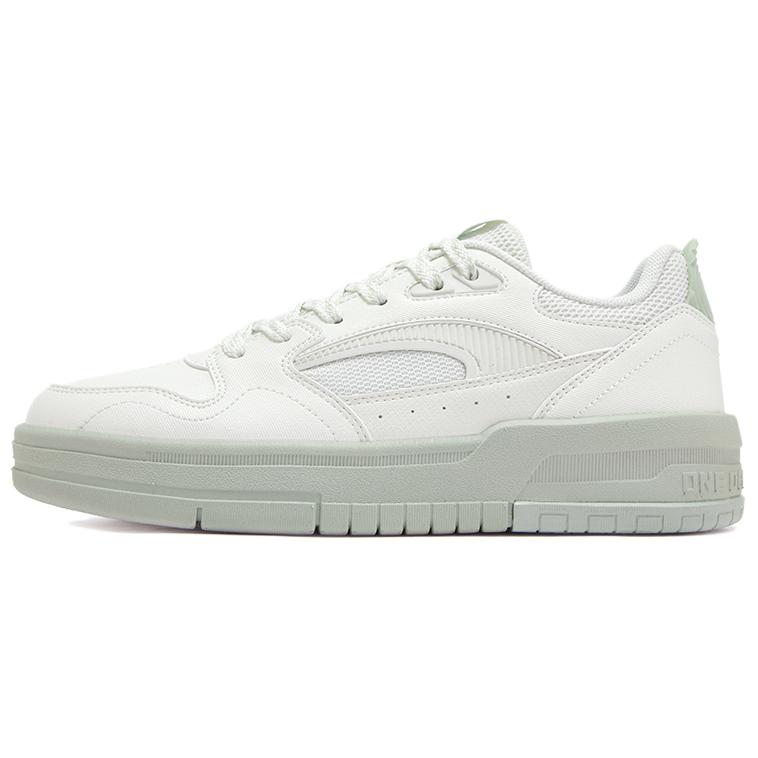 361° Slip Resistant Waterproof Cushioning Low top Skateboard Shoes Women's Feather White Ore Gray Green