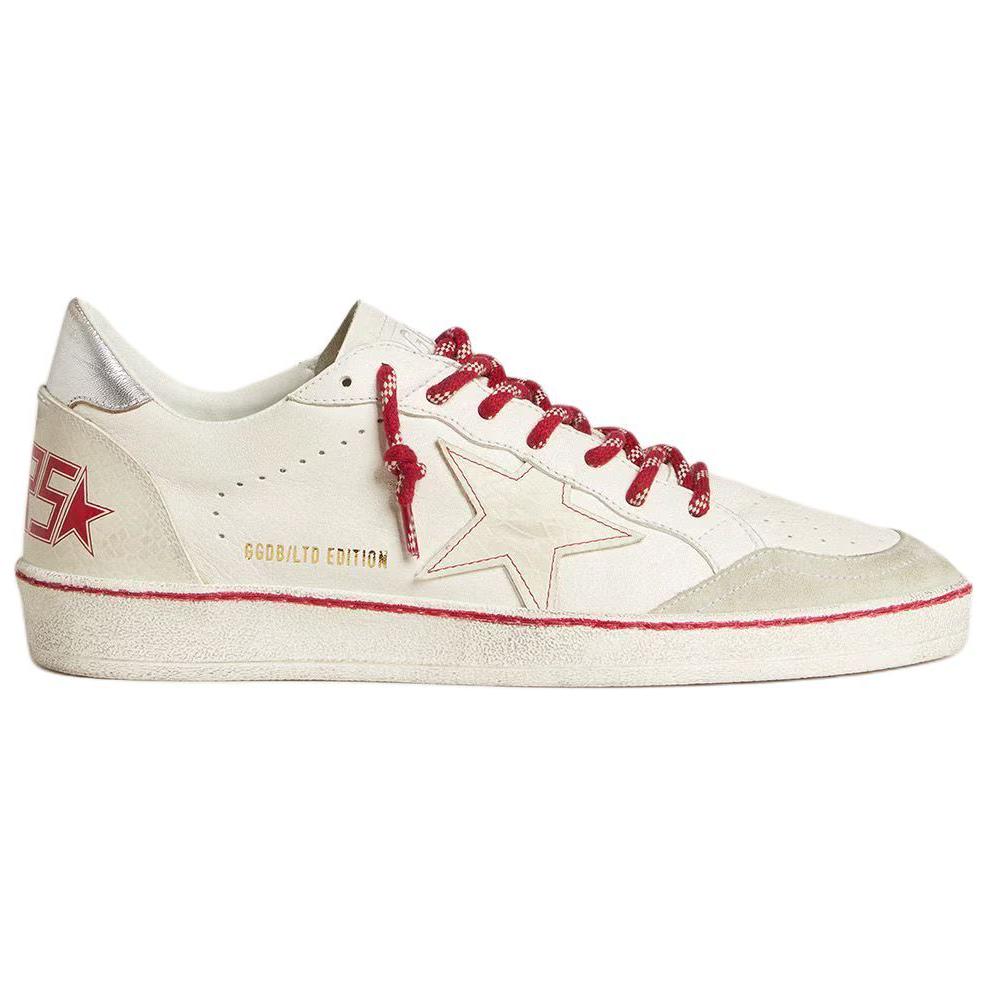 Golden Goose Ball Star China New Year Collection Low Top Skateboard Shoes Women's Distressed White