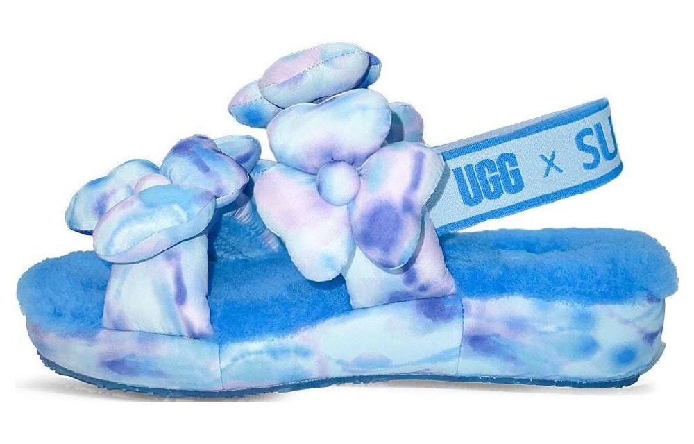 SUSAN FANG x UGG Fuzzy Slippers Women's Blue
