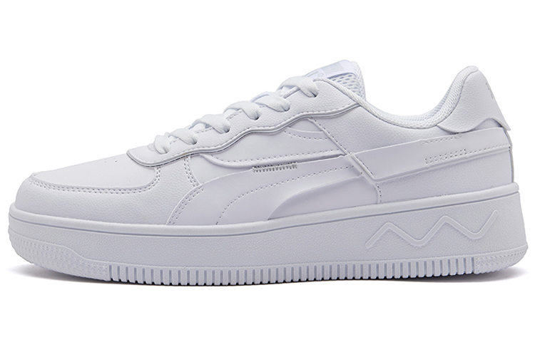 361° Slip-Resistant Low-Top Skateboard Shoes Men's Bright White