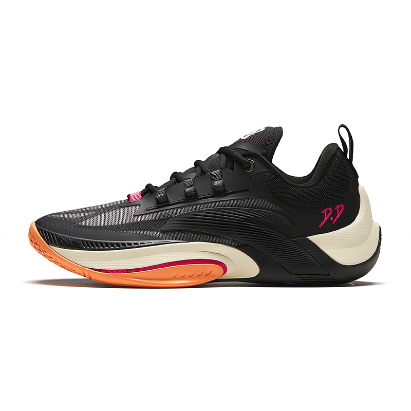 Anta Instantaneous 1 Garden Cushioned Slip-Resistant Low-Top Basketball Shoes Men's Black