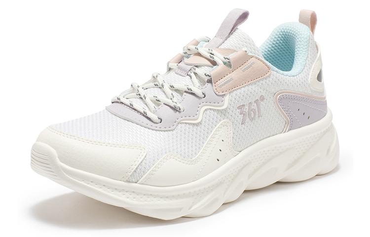 361° Low Top Running Shoes Women's White Light Paste Purple
