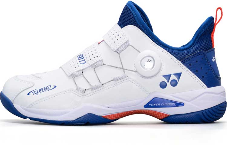 YONEX Power Cushion Lightweight Cushioning Low-Top Badminton Shoes Unisex White Blue
