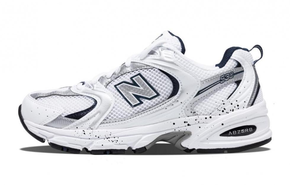 New Balance NB 530 Anti-Slip And Wear-Resistant Breathable Low-Top Running Shoes Unisex Silver