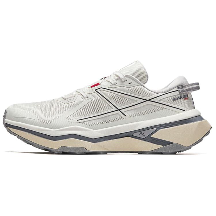 Anta Falcon Hunting Slip-Resistant Cushioning Low-Top Trail Running Running Shoes Men's Beige