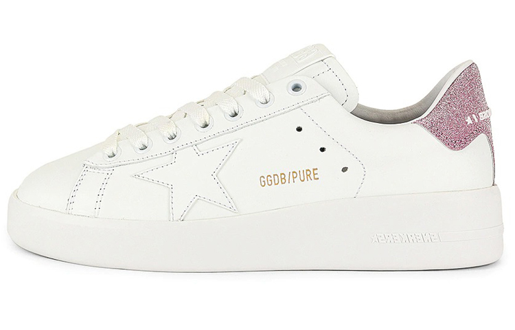 Golden Goose Purestar Stylish Skateboarding Shoes Women's White