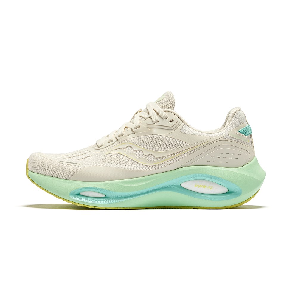 Saucony PWRVIZI High-Rebound EVA Women's Beige Green