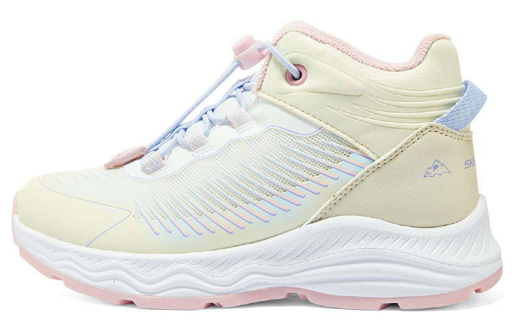 Skechers Girls Thermal Slip Resistant Crew Snow Boots Women's Ecru Pink