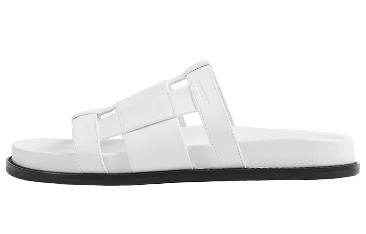 Burberry Slide Slippers Women's White