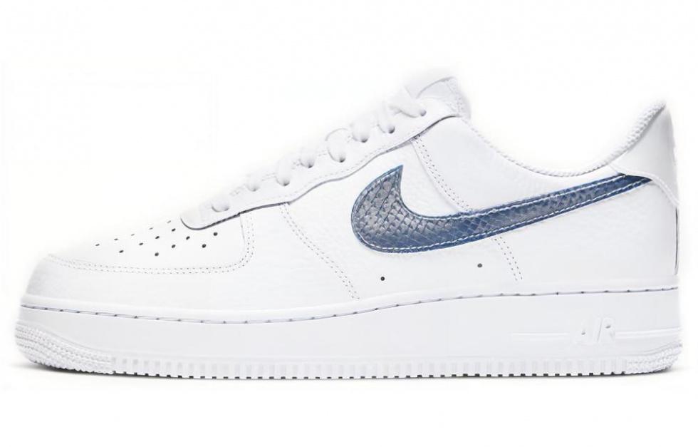 Nike Air Force 1 Low Pony Hair Snakeskin Midnight Turquoise