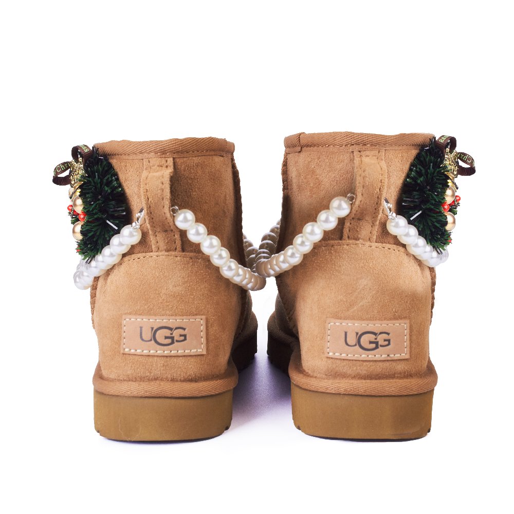UGG Qinglang Idu Warm And Wear-Resistant Short Snow Boots Women's Caramel