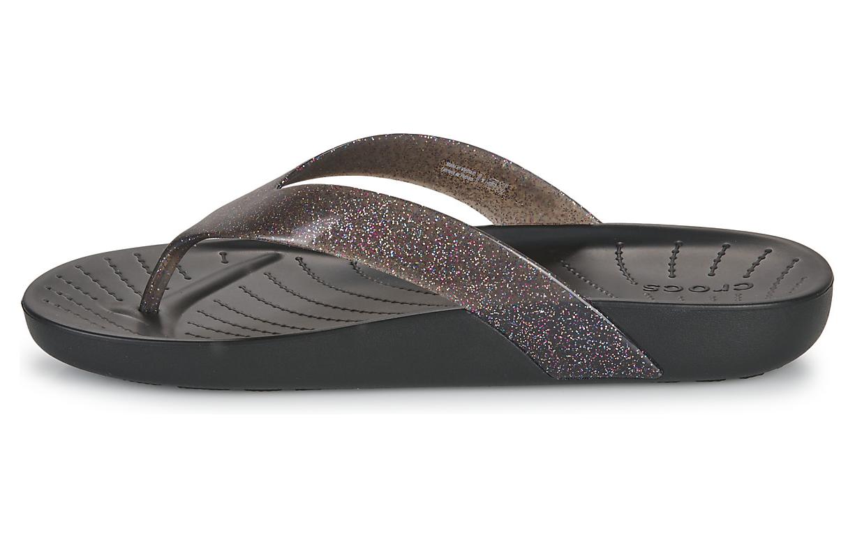 Crocs Flip Flops Low Heel Women's Black