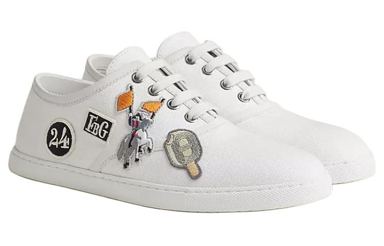 HERMES Skateboard Shoes Women's Low-Top White