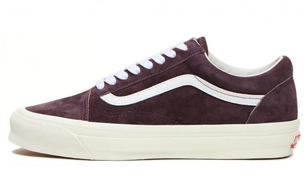 Vans Vault Og Old Skool Lx Pig Suede Wine
