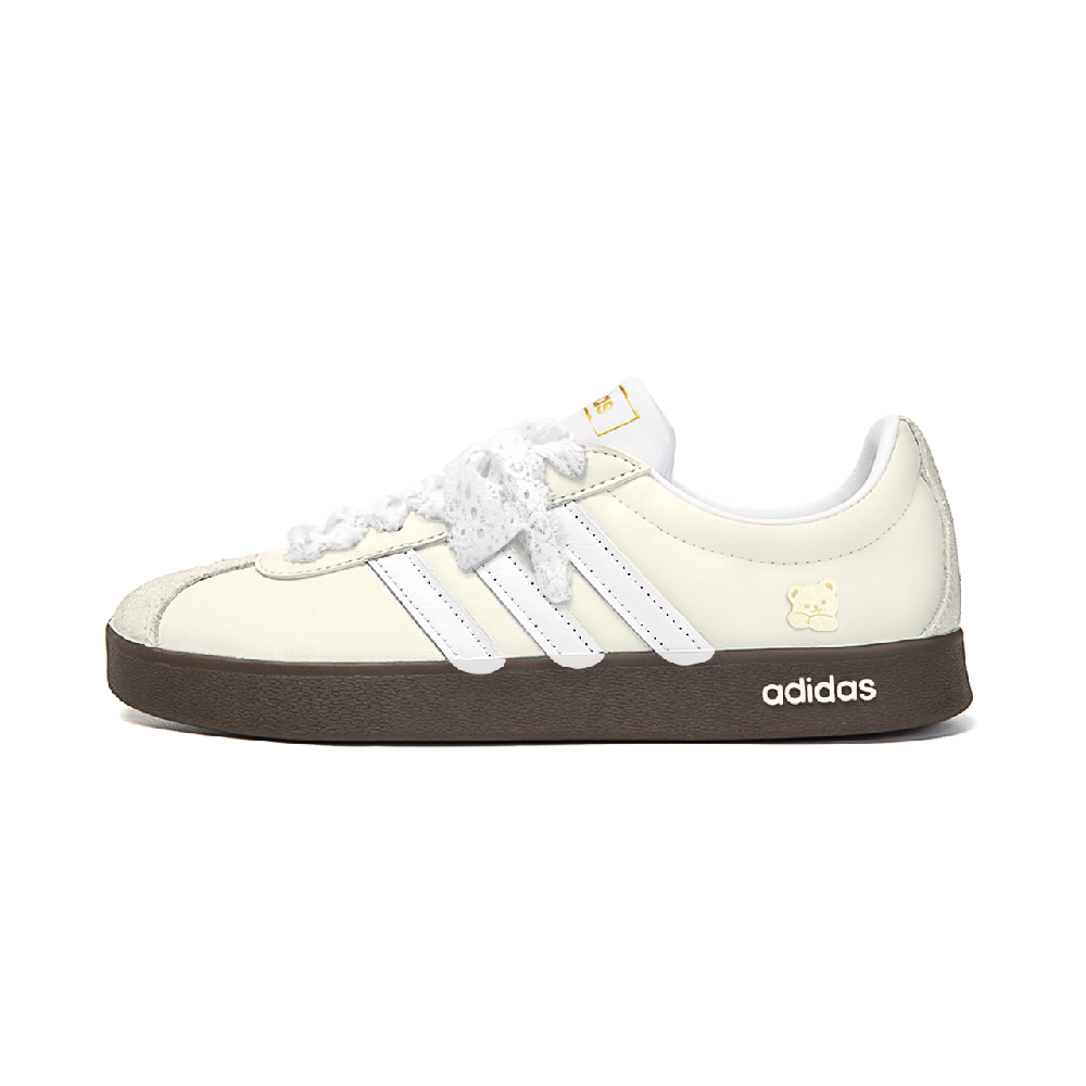 Adidas Vl Court Classic Skateboard Shoes Unisex Low top White/Yellow