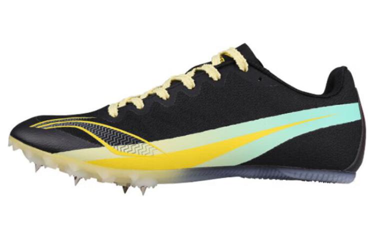 LiNing Cushioning Wear-Resistant Low-Top Running Shoes Unisex Black Yellow