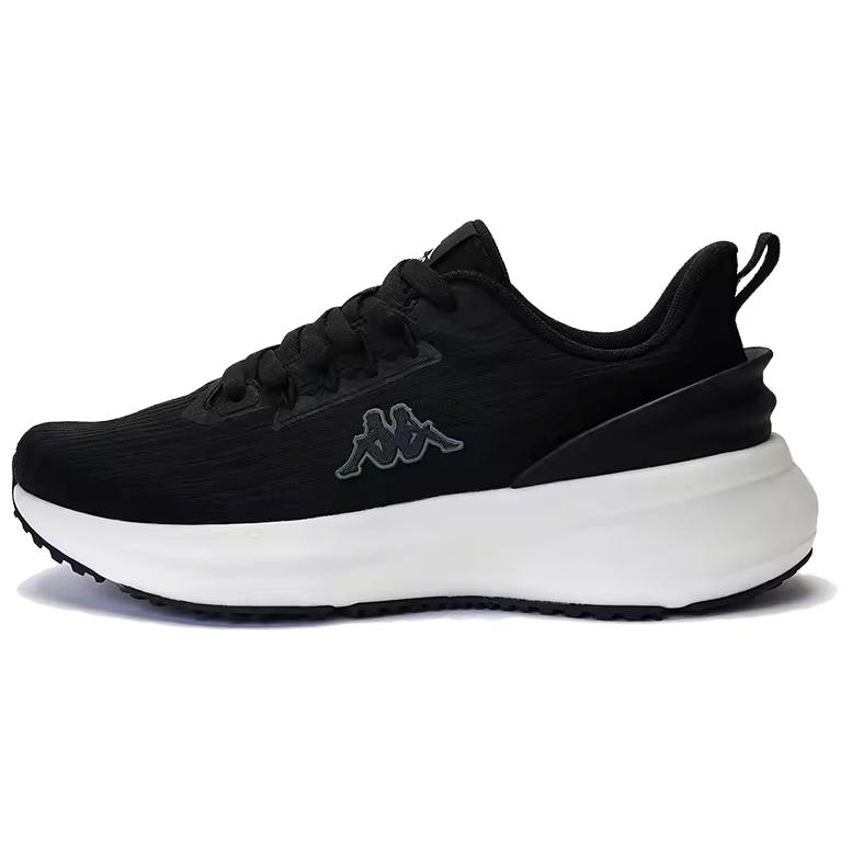 Kappa Anti-Slip Wear-Resistant Low-Top Casual Running Shoes Unisex Black