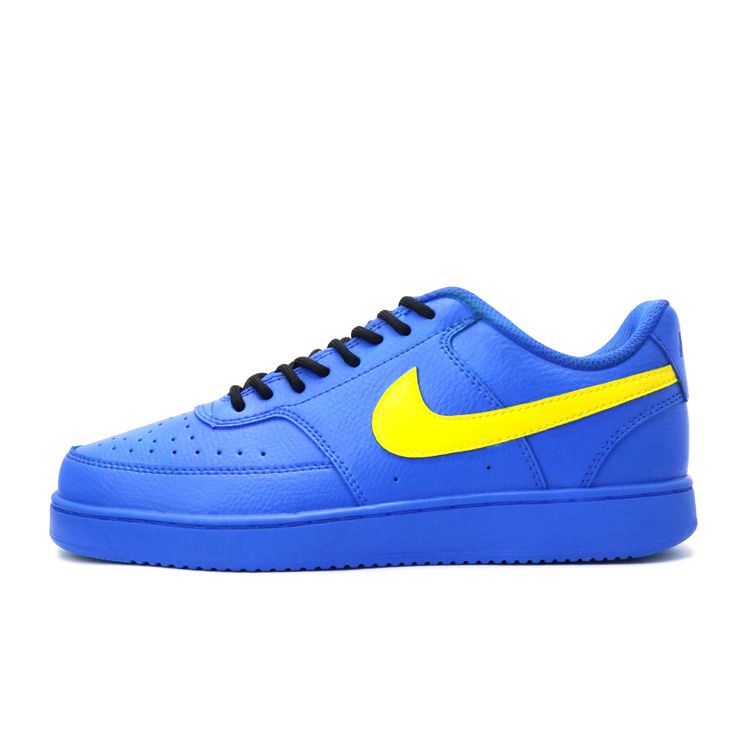 Nike Court Vision 1 Breathable Low Top Skateboard Shoes Men's Blue Yellow