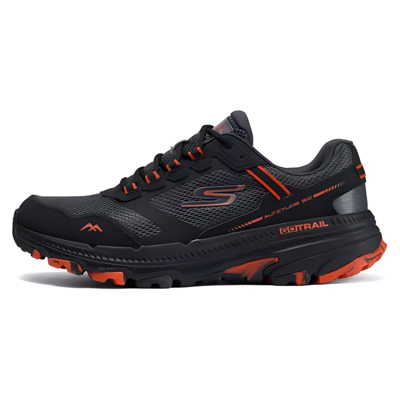 Skechers Cushioning Wear-Resistant Low-Top Running Shoes Men's Orange