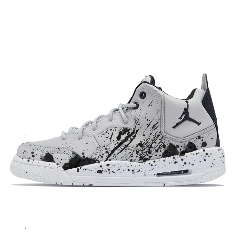 Jordan Courtside 23 Vintage Basketball Shoes Women's Mid Top Black/Gray