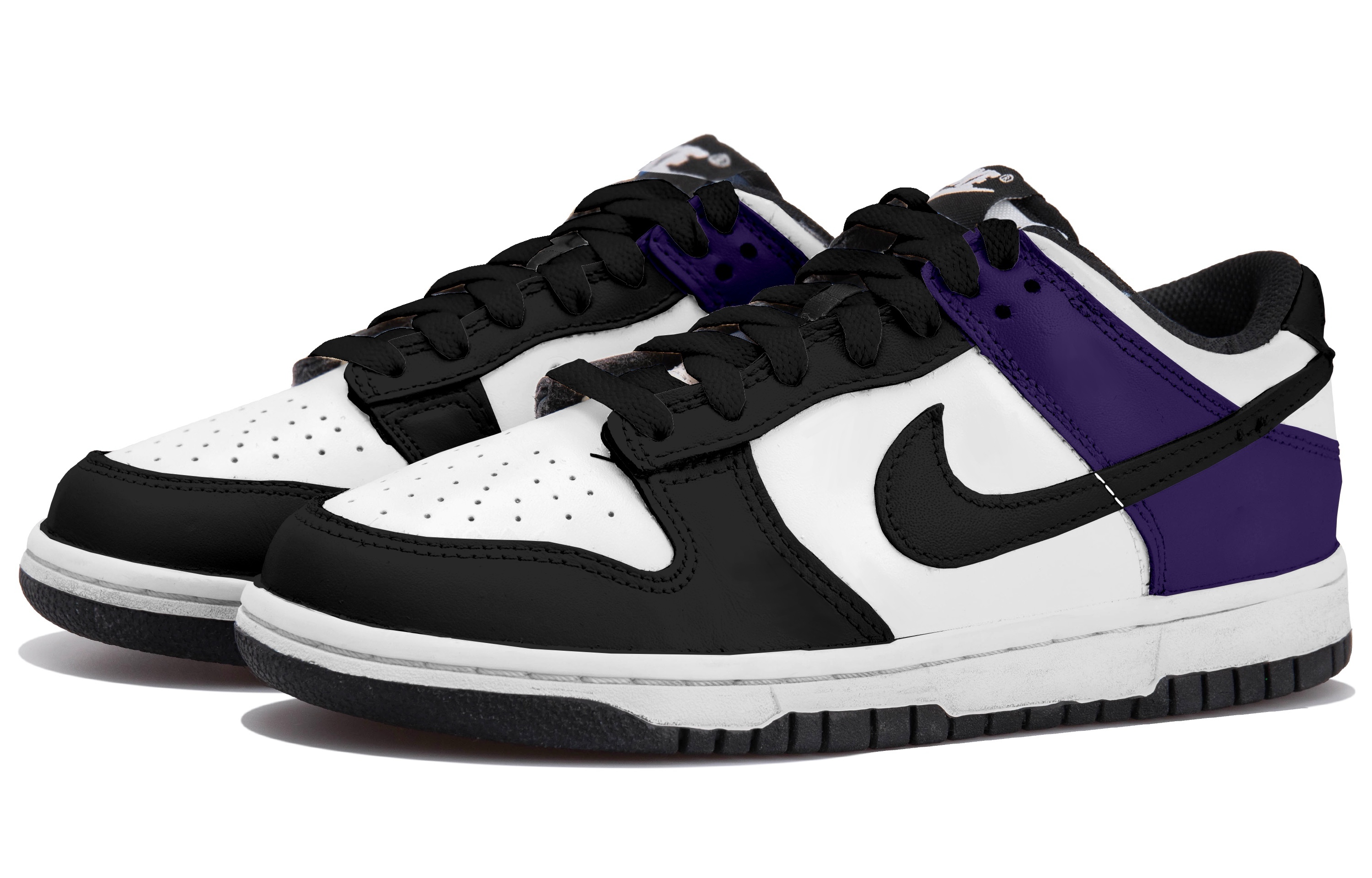 Nike Dunk Low Top Skateboard Shoes Unisex Black Purple купить в интернет-магазине Yoocart с быстрой доставкой по России.