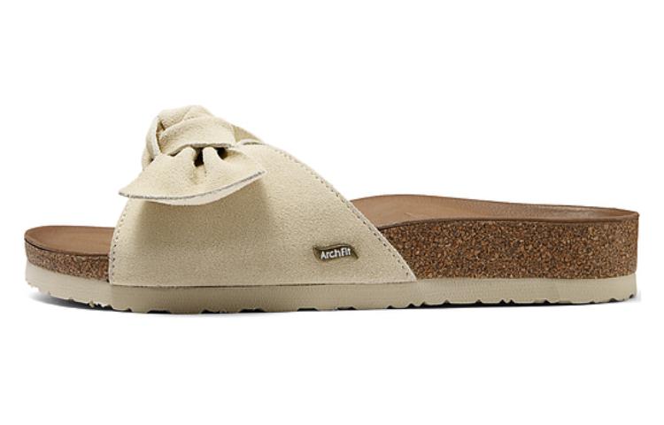 Skechers EVA Quiet Slide Slippers Women's Beige