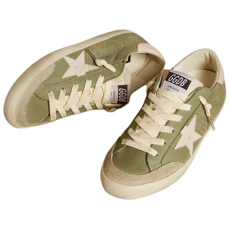 Golden Goose Super Star Low Top Skateboard Shoes Women's Green