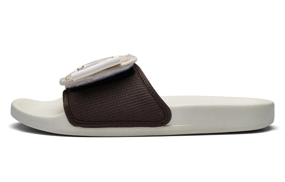 Kappa Quiet Slip Resistant Slide Slippers Unisex Beige Brown