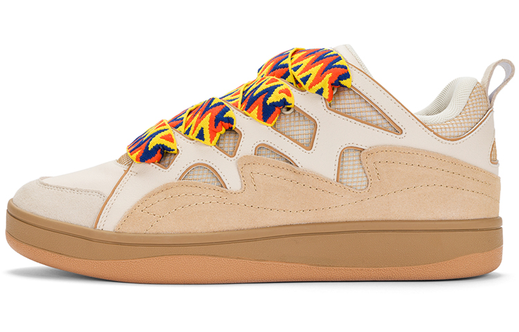 Kappa Slip-Resistant Breathable Low-Top Skateboard Shoes Unisex White Umber