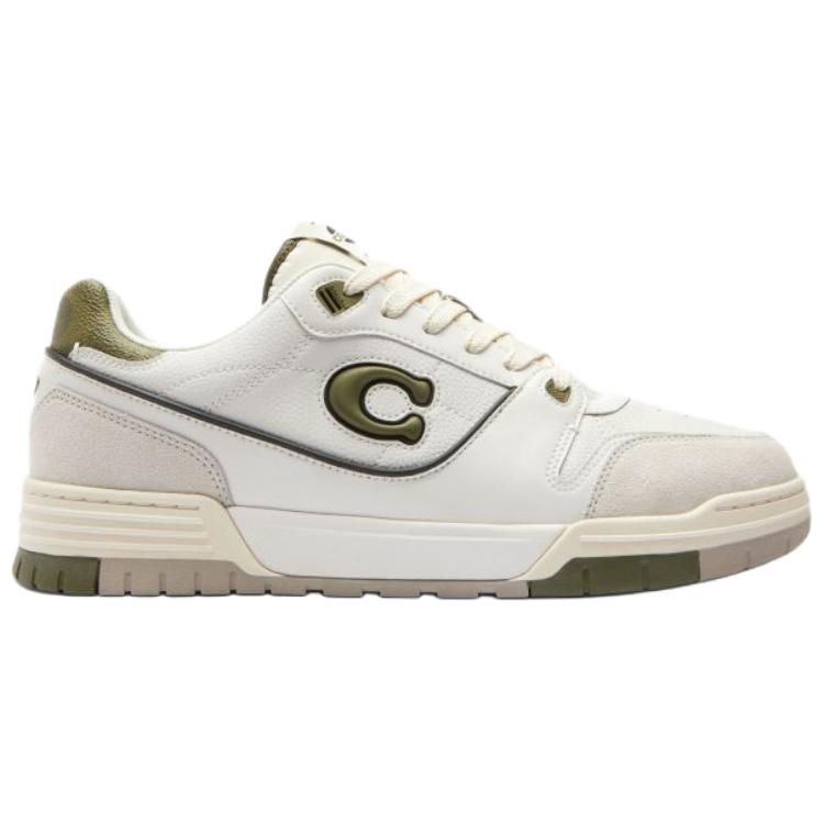 COACH Soho Low top Skateboard Shoes Men's White Green