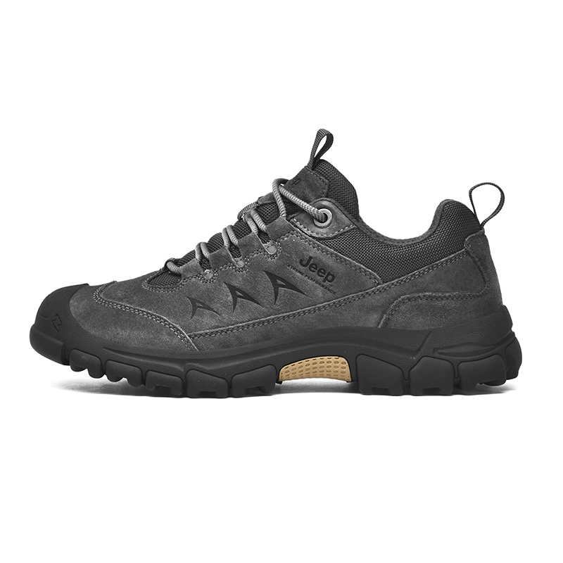 Jeep Cushioned Slip-Resistant Breathable Height Increasing Low-Top Hiking Shoes Men's