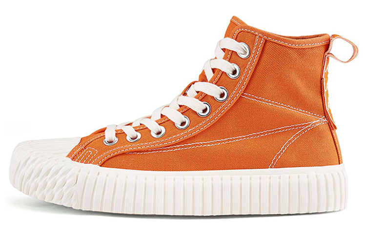 Kappa Lightweight, Breathable, Slip Resistant, Abrasion Resistant High Top Skateboard Shoes Unisex Orange