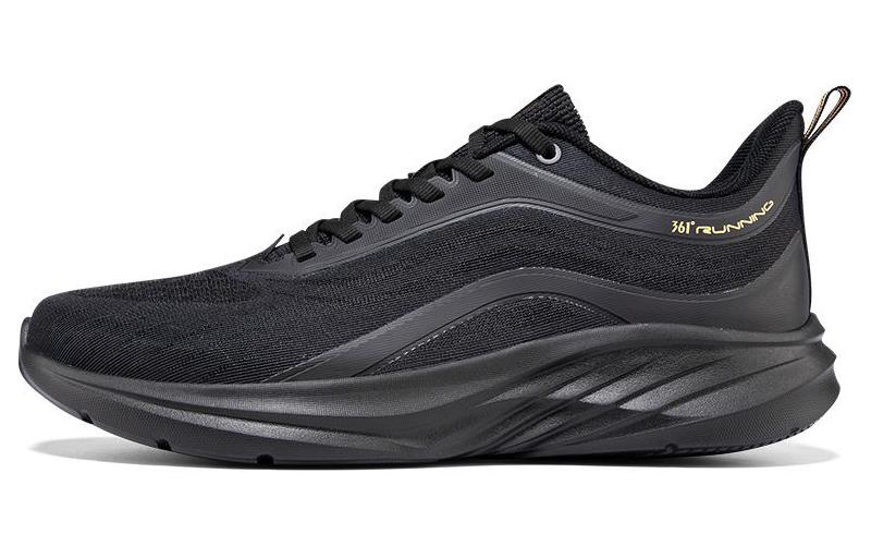 361° Cushioning, Breathable, Lightweight, Rebound Low Top Casual Running Shoes Men's Obsidian Black