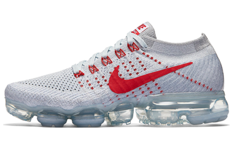 Nike Air VaporMax Pure Platinum University Red Women's