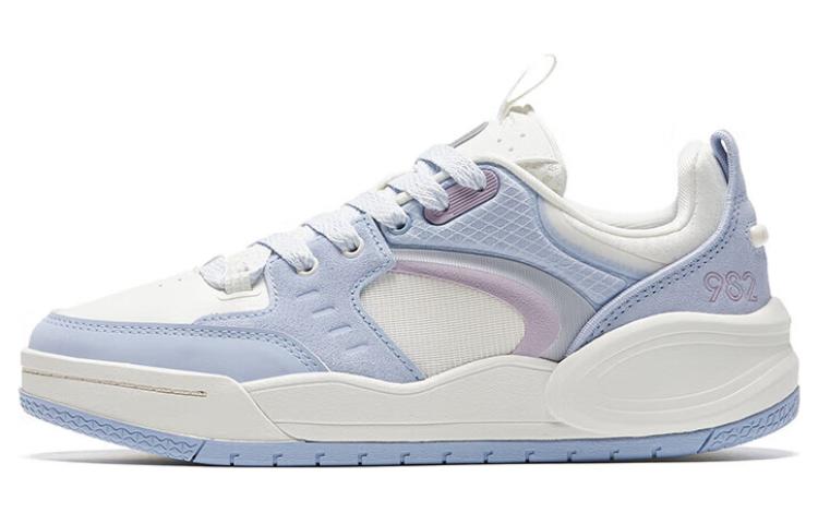 Anta 982EVO Anti Slip Wear Resistant Low Top Skateboard Shoes Women's White Blue