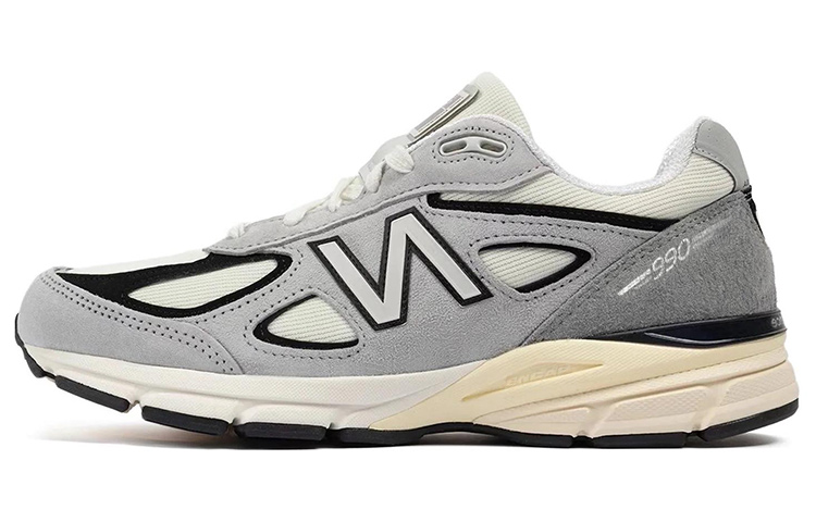 New Balance 990v4 MiUSA Teddy Santis Grey Black Cream