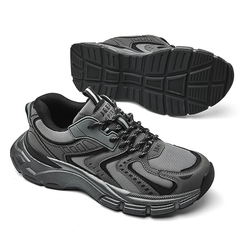 JEEP SPIRIT Versatile Sports Trendy Casual Low Top Chunky Sneakers Men's Gray Purple купить в интернет-магазине Yoocart с быстрой доставкой по России.