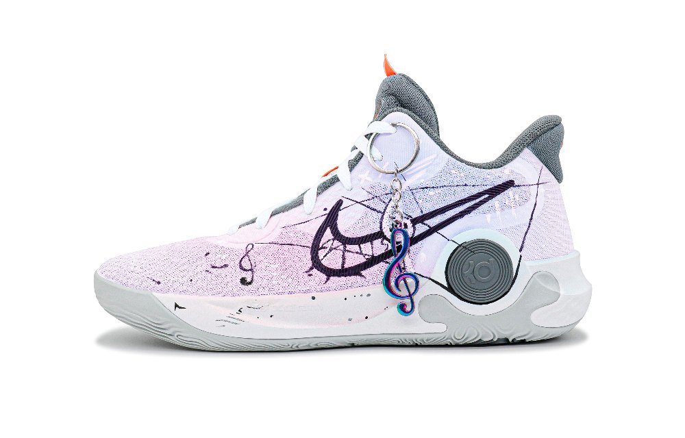 Nike KD Trey 5 IX Lightweight Mid-Top Basketball Shoes Unisex Pink Purple