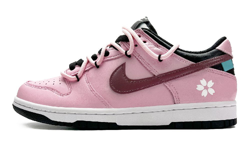 Nike Dunk Anti-Slip Wear-Resistant Low-Top Skateboard Shoes Unisex Pink